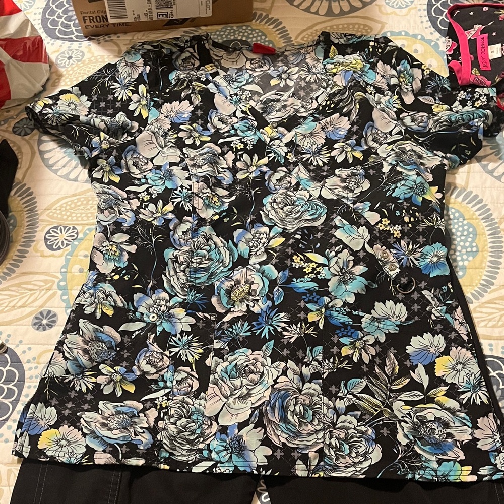 Betsey Johnson/Dickies and Wink scrub set.